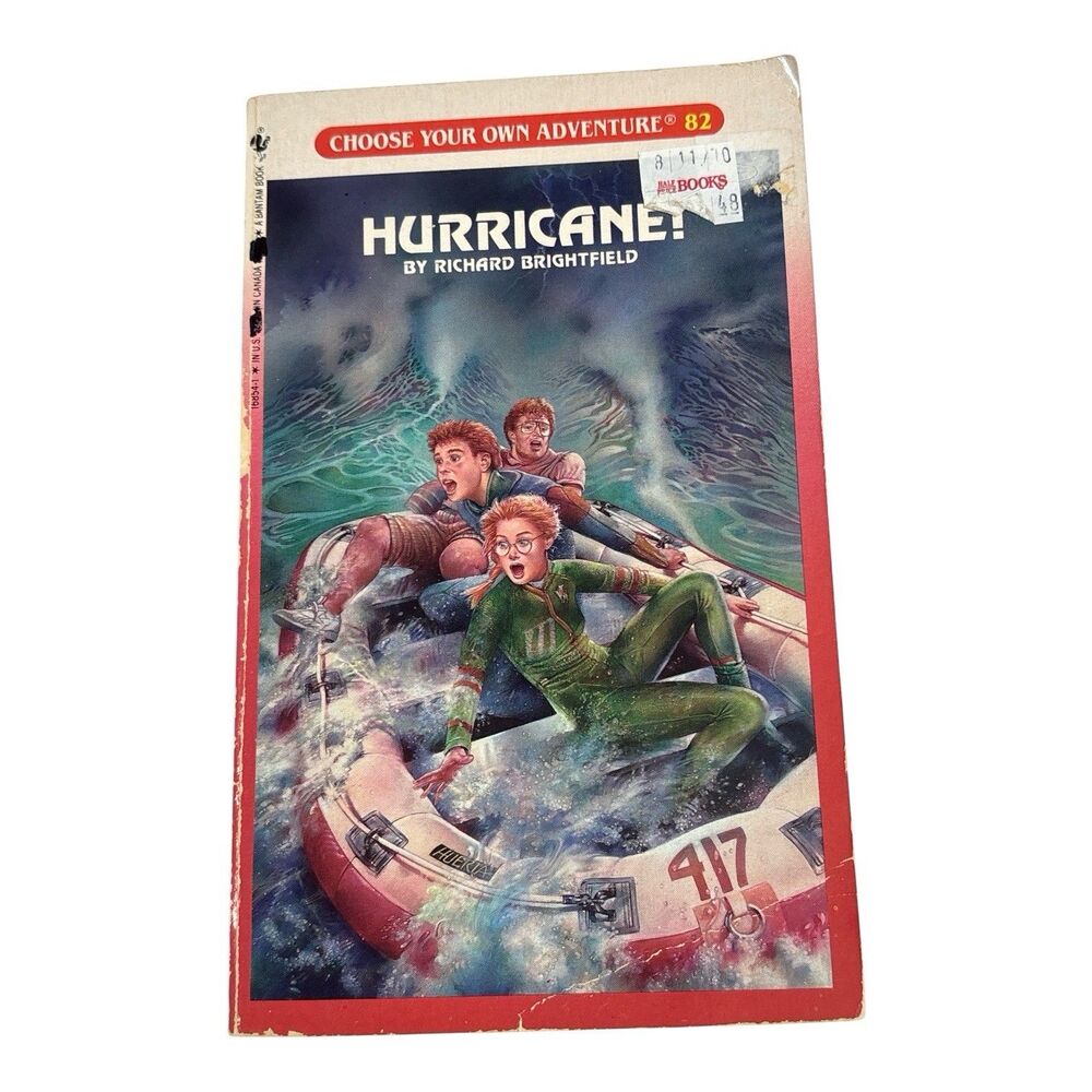 Vintage Hurricane Choose Your Own Adventure Book #82 Paperback